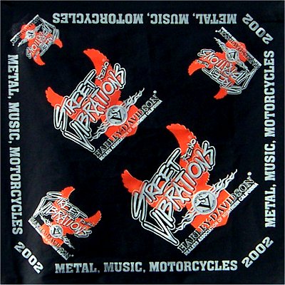 Street Vibrations 2002 Custom Made Bandana