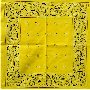 Yellow Paisley Bandana