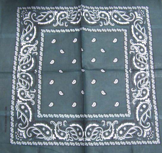Green Paisley Bandannas